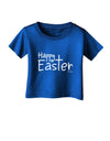 Happy Easter with Cross Infant T-Shirt Dark by TooLoud-Infant T-Shirt-TooLoud-Royal-Blue-06-Months-Davson Sales