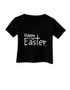 Happy Easter with Cross Infant T-Shirt Dark by TooLoud-Infant T-Shirt-TooLoud-Black-06-Months-Davson Sales