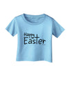 Happy Easter with Cross Infant T-Shirt by TooLoud-Infant T-Shirt-TooLoud-Aquatic-Blue-06-Months-Davson Sales