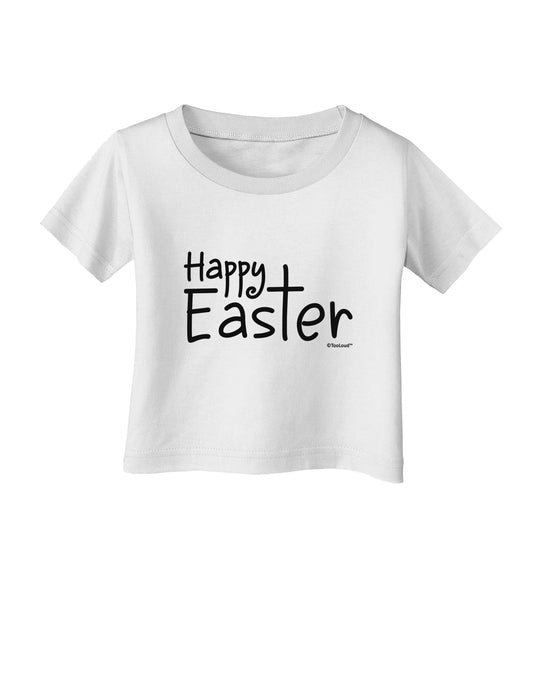 Happy Easter with Cross Infant T-Shirt by TooLoud-Infant T-Shirt-TooLoud-White-06-Months-Davson Sales
