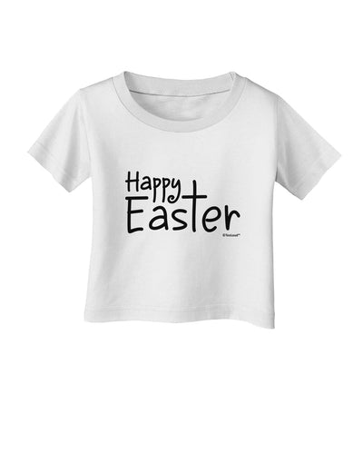 Happy Easter with Cross Infant T-Shirt by TooLoud-Infant T-Shirt-TooLoud-White-06-Months-Davson Sales