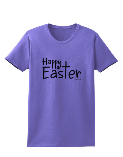 Happy Easter with Cross Womens T-Shirt by TooLoud-Womens T-Shirt-TooLoud-Violet-X-Small-Davson Sales