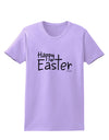 Happy Easter with Cross Womens T-Shirt by TooLoud-Womens T-Shirt-TooLoud-Lavender-X-Small-Davson Sales