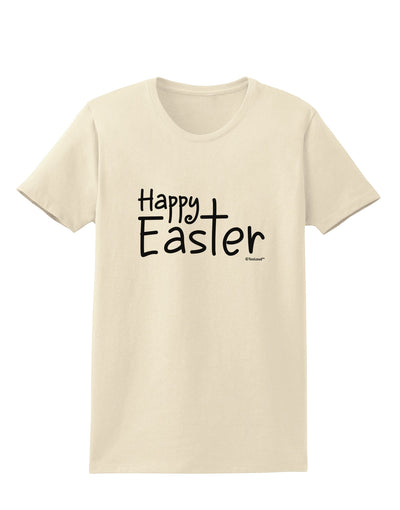 Happy Easter with Cross Womens T-Shirt by TooLoud-Womens T-Shirt-TooLoud-Natural-X-Small-Davson Sales