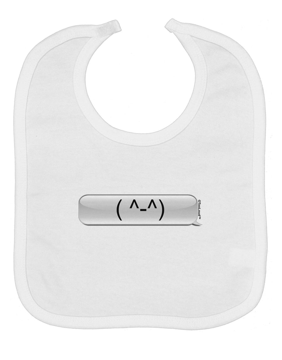 Happy FaceText Bubble Baby Bib