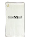 Happy FaceText Bubble Micro Terry Gromet Golf Towel 11&#x22;x19-Golf Towel-TooLoud-White-Davson Sales