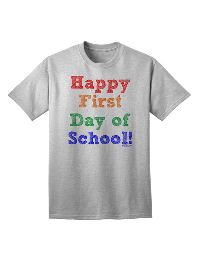 Happy First Day of School Adult T-Shirt-Mens T-Shirt-TooLoud-AshGray-Small-Davson Sales