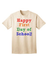 Happy First Day of School Adult T-Shirt-Mens T-Shirt-TooLoud-Natural-Small-Davson Sales