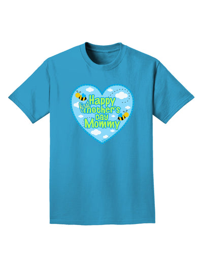 Happy First Mother's Day Mommy - Blue Adult Dark T-Shirt by TooLoud-Mens T-Shirt-TooLoud-Turquoise-Small-Davson Sales