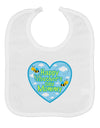 Happy First Mother's Day Mommy - Blue Baby Bib by TooLoud