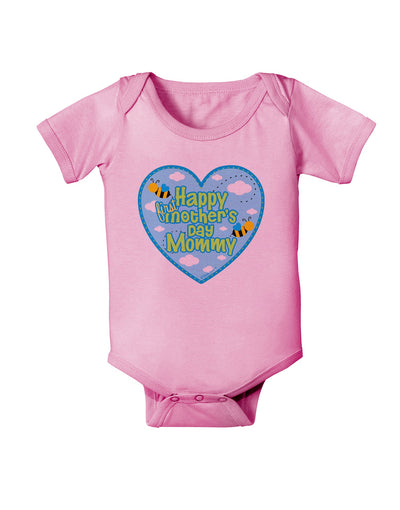 Happy First Mother's Day Mommy - Blue Baby Romper Bodysuit by TooLoud-Baby Romper-TooLoud-Light-Pink-06-Months-Davson Sales