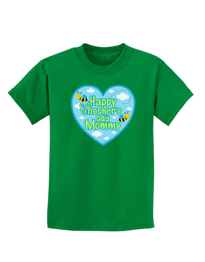 Happy First Mother's Day Mommy - Blue Childrens Dark T-Shirt by TooLoud-Childrens T-Shirt-TooLoud-Kelly-Green-X-Small-Davson Sales