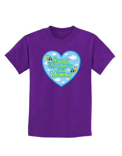 Happy First Mother's Day Mommy - Blue Childrens Dark T-Shirt by TooLoud-Childrens T-Shirt-TooLoud-Purple-X-Small-Davson Sales