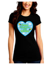 Happy First Mother's Day Mommy - Blue Juniors Crew Dark T-Shirt by TooLoud-T-Shirts Juniors Tops-TooLoud-Black-Juniors Fitted Small-Davson Sales