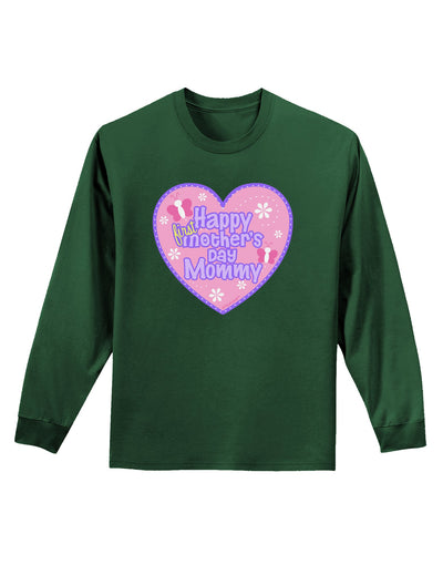 Happy First Mother's Day Mommy - Pink Adult Long Sleeve Dark T-Shirt by TooLoud-TooLoud-Dark-Green-Small-Davson Sales