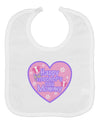 Happy First Mother's Day Mommy - Pink Baby Bib by TooLoud