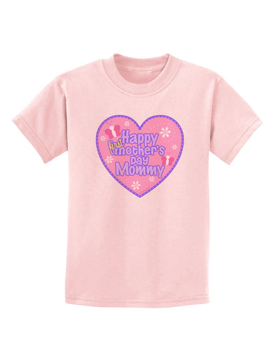 Happy First Mother's Day Mommy - Pink Childrens T-Shirt by TooLoud-Childrens T-Shirt-TooLoud-PalePink-X-Small-Davson Sales