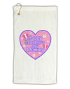 Happy First Mother's Day Mommy - Pink Micro Terry Gromet Golf Towel 16 x 25 inch by TooLoud-Golf Towel-TooLoud-White-Davson Sales