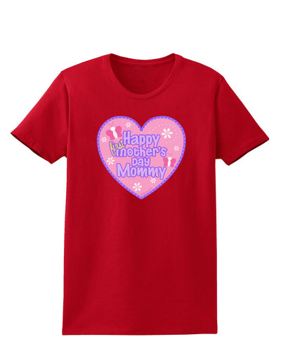 Happy First Mother's Day Mommy - Pink Womens Dark T-Shirt by TooLoud-Womens T-Shirt-TooLoud-Red-X-Small-Davson Sales