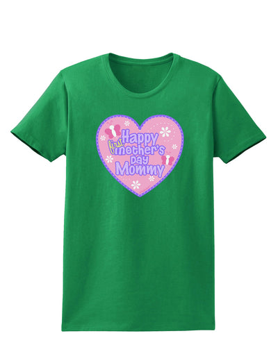 Happy First Mother's Day Mommy - Pink Womens Dark T-Shirt by TooLoud-Womens T-Shirt-TooLoud-Kelly-Green-X-Small-Davson Sales