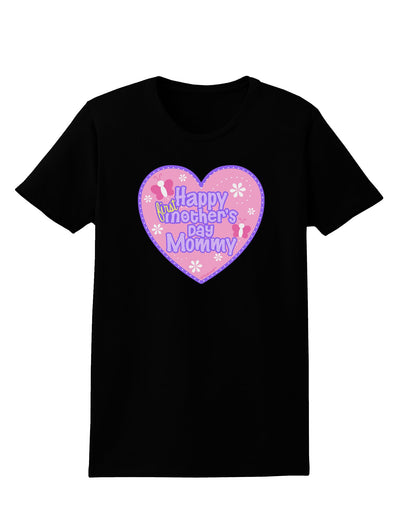 Happy First Mother's Day Mommy - Pink Womens Dark T-Shirt by TooLoud-Womens T-Shirt-TooLoud-Black-X-Small-Davson Sales