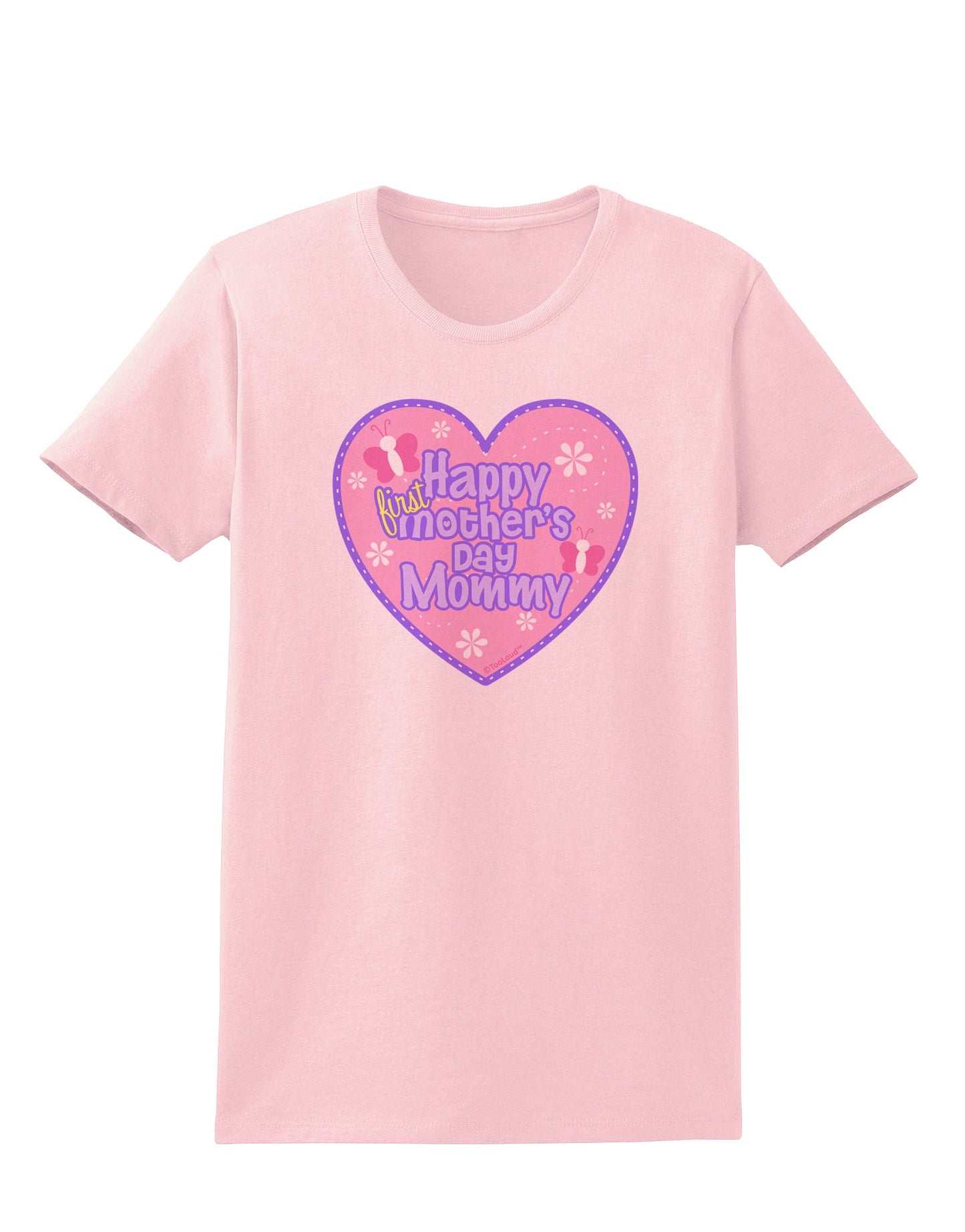 Happy First Mother's Day Mommy - Pink Womens T-Shirt by TooLoud-Womens T-Shirt-TooLoud-PalePink-X-Small-Davson Sales