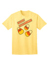 Happy Halloween: Adorable Candy Corn Themed Adult T-Shirt for Festive Celebrations-Mens T-shirts-TooLoud-Yellow-Small-Davson Sales