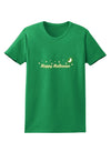 Happy Halloween Crescent Moon and Stars Womens Dark T-Shirt-TooLoud-Kelly-Green-X-Small-Davson Sales