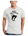 Happy Halloween Cute Black Cat Halloween Adult V-Neck T-shirt-Mens V-Neck T-Shirt-TooLoud-White-Small-Davson Sales