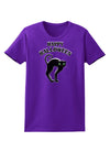 Happy Halloween Cute Black Cat Halloween Womens Dark T-Shirt-TooLoud-Purple-X-Small-Davson Sales