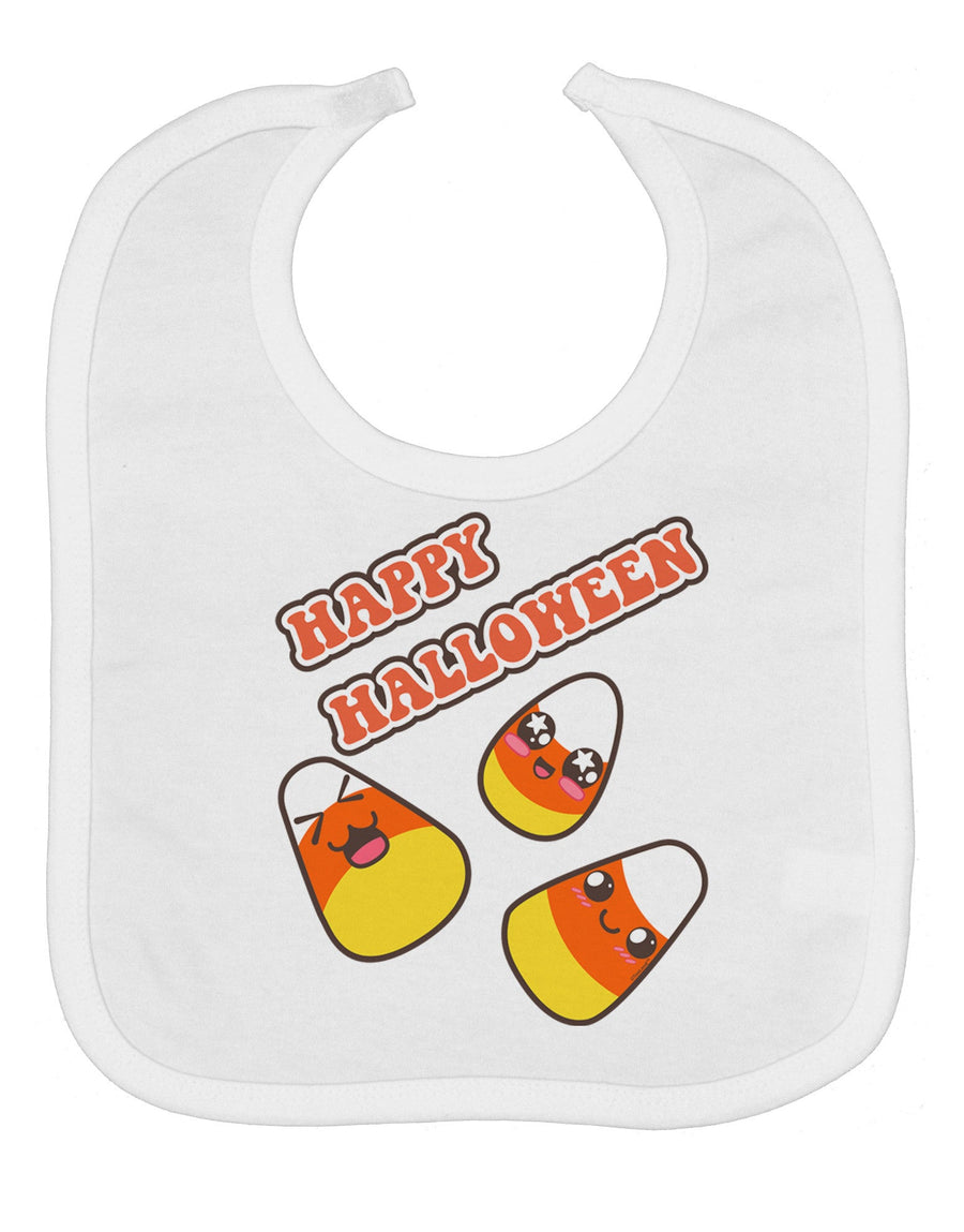 Happy Halloween Cute Candy Corn Baby Bib