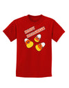 Happy Halloween Cute Candy Corn Childrens Dark T-Shirt-Childrens T-Shirt-TooLoud-Red-X-Small-Davson Sales