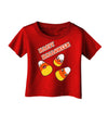 Happy Halloween Cute Candy Corn Infant T-Shirt Dark-Infant T-Shirt-TooLoud-Red-06-Months-Davson Sales