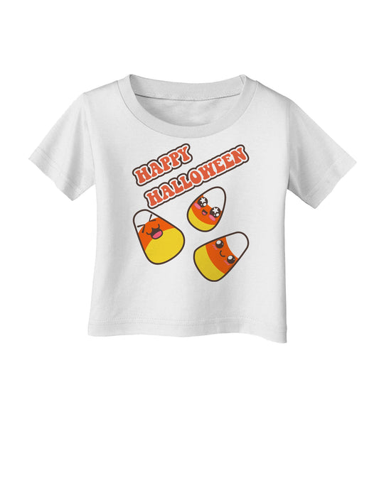 Happy Halloween Cute Candy Corn Infant T-Shirt-Infant T-Shirt-TooLoud-White-06-Months-Davson Sales