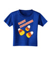 Happy Halloween Cute Candy Corn Toddler T-Shirt Dark-Toddler T-Shirt-TooLoud-Royal-Blue-2T-Davson Sales