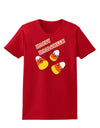 Happy Halloween Cute Candy Corn Womens Dark T-Shirt-TooLoud-Red-X-Small-Davson Sales