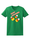 Happy Halloween Cute Candy Corn Womens Dark T-Shirt-TooLoud-Kelly-Green-X-Small-Davson Sales