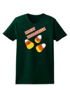 Happy Halloween Cute Candy Corn Womens Dark T-Shirt-TooLoud-Forest-Green-Small-Davson Sales