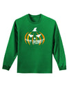 Happy Halloween Jack Adult Long Sleeve Dark T-Shirt-TooLoud-Kelly-Green-Small-Davson Sales