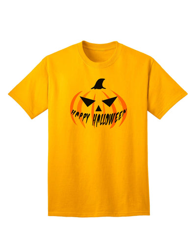 Happy Halloween Jack Adult T-Shirt-Mens T-Shirt-TooLoud-Gold-Small-Davson Sales