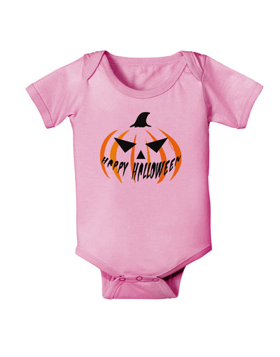 Happy Halloween Jack Baby Romper Bodysuit-Baby Romper-TooLoud-Pink-06-Months-Davson Sales