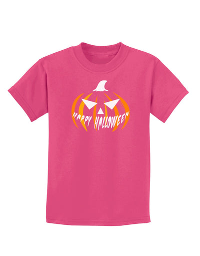 Happy Halloween Jack Childrens Dark T-Shirt-Childrens T-Shirt-TooLoud-Sangria-X-Small-Davson Sales