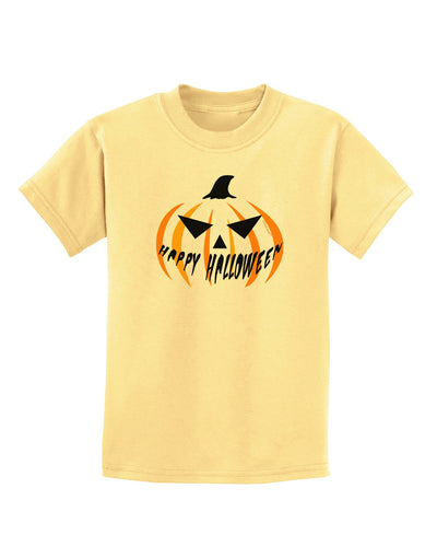 Happy Halloween Jack Childrens T-Shirt-Childrens T-Shirt-TooLoud-Daffodil-Yellow-X-Small-Davson Sales