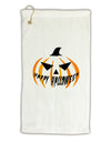 Happy Halloween Jack Micro Terry Gromet Golf Towel 16 x 25 inch-Golf Towel-TooLoud-White-Davson Sales