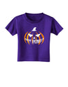 Happy Halloween Jack Toddler T-Shirt Dark-Toddler T-Shirt-TooLoud-Purple-2T-Davson Sales