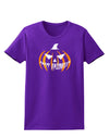 Happy Halloween Jack Womens Dark T-Shirt-TooLoud-Purple-X-Small-Davson Sales