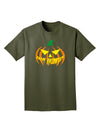 Happy Halloween Jack Yellow Adult Dark T-Shirt-Mens T-Shirt-TooLoud-Military-Green-Small-Davson Sales