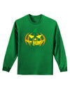 Happy Halloween Jack Yellow Adult Long Sleeve Dark T-Shirt-TooLoud-Kelly-Green-Small-Davson Sales