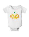 Happy Halloween Jack Yellow Baby Romper Bodysuit-Baby Romper-TooLoud-White-06-Months-Davson Sales