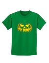 Happy Halloween Jack Yellow Childrens Dark T-Shirt-Childrens T-Shirt-TooLoud-Kelly-Green-X-Small-Davson Sales